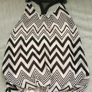 Charlotte Russe top beaded t strap